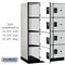 Salsbury Industries 4 Tier Designer Locker, 54"Wx76"Hx24"D, 12 Door, Gray 18-24364GRY - alternate 2